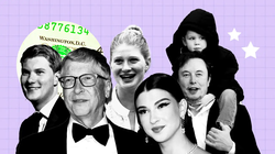 Bill Gates và các con của mình, Elon Musk đang bế một trong 11 đứa con nổi tiếng của ông (Ảnh: Business Insider)