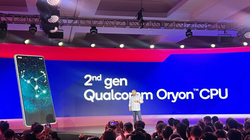Tổng giám đốc điều hành Qualcomm Cristiano Amon giới thiệu chip điện thoại thông minh mới tại hội nghị thượng đỉnh công nghệ thường niên của công ty ở Maui, Hawaii (Ảnh: SCMP)