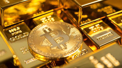 Giá vàng, giá Bitcoin. Ảnh: Pinterest.