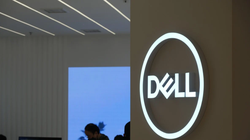 Logo của Dell tại một cửa hàng ở Thượng Hải. Ảnh: SCMP
