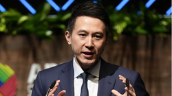 CEO TikTok Shou Zi Chew phát biểu tại hội nghị thượng đỉnh Apec ở Lima, Peru. Ảnh: SCMP