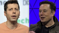 Giám đốc điều hành OpenAI Sam Altman và Elon Musk. Ảnh: Business Insider.