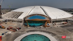 Cận cảnh Trung tâm triển lãm Quốc gia lớn Top 10 thế giới sắp hoàn thành, "thần Kim Quy" lộ diện