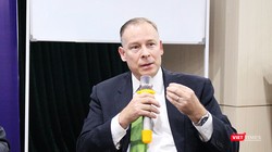 Ông Thomas Dougherty phát biểu tại Tọa đàm An ninh mạng: Kinh nghiệm quốc tế và Điều chỉnh chính sách ở Việt Nam (23/3). Nguồn: VietTimes