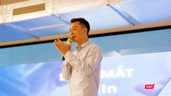 CEO Trần Việt Vĩnh trong buổi ra mắt ứng dụng Fiin ngày 5/5