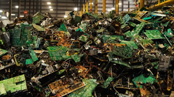 Rác thải điện tử được phân loại trong một cơ sở tại Massachusetts. Ảnh: TheVergeScience