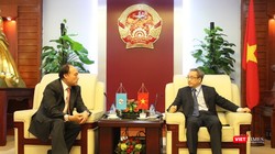 Thứ trưởng Bộ TT&TT Phan Tâm tiếp Tổng Thư ký  ITU Zhao Houlin. 