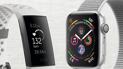 Fitbit Charge 3 và Apple Watch Series 4. Ảnh: Gadgetsandwearables