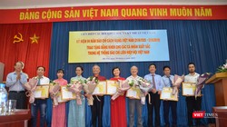 ông Đặng Vũ Cảnh Linh, Trưởng ban Truyền thông và Phổ biến Kiến thức - Liên hiệp các Hội KHKTVN phát biểu tại buổi lễ  