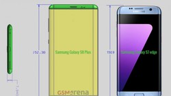 So sánh kích thước Galaxy S8 Plus và S7 Edge 