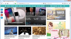 Giao diện Thanh Niên Online trên trình duyệt Firefox Quantum. ẢNH CHỤP MÀN HÌNH