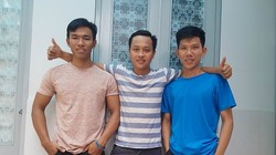 3 chàng sinh viên ĐH Giao thông Vận tải, Phân hiệu TP.HCM. Ảnh: NVCC.