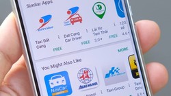 Rất nhiều ứng dụng gọi xe khác nhau trên Google Play Store - Ảnh: H.Đ