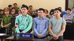 Các bị cáo trong phiên tòa diễn ra tại Hòa Bình