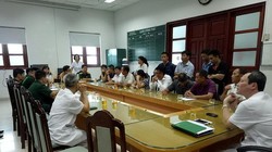 Cuộc họp của đại diện Bệnh viện 108 và gia đình cháu bé sáng 8/7