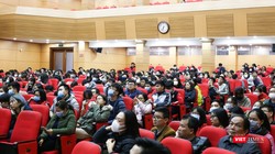 Sinh viên Trường Đại học Y Hà Nội vẫn tiếp tục đi học và được truyền thông đầy đủ về dịch nCoV 2019 để sẵn sàng hỗ trợ các bệnh viện khi cần (ảnh: Quốc Đạt)