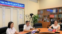 PGS.TS.BS Nguyễn Lân Hiếu - Giám đốc BV Đại học Y Hà Nội - chủ trì buổi KCB từ xa với 5 BV tham gia hội chẩn và 14 đơn vị dự thính