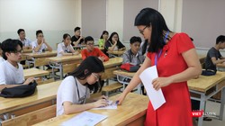 Trong phòng thi (ảnh: Minh Thúy)