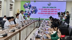 GS.TS. Trần Bình Giang - Giám đốc Bệnh viện Việt Đức - chia sẻ thông tin về ca hiến tạng từ người chết não thứ 100 tại Bệnh viện