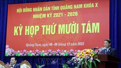 Phó Chủ tịch Quốc hội Nguyễn Đức Hải phát biểu tại Kỳ họp (Ảnh TTXVN)