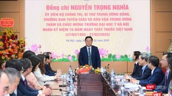 Trưởng Ban Tuyên giáo và Dân vận Trung ương tự hào về những đóng góp của các thế hệ Trường ĐHYHN