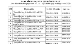 Thu hồi hiệu lực công bố 12 thực phẩm bảo vệ sức khỏe: Cảnh báo đến người tiêu dùng