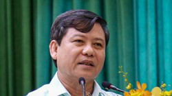 Viện trưởng VKSND Tối cao Lê Minh Trí tại cuộc tiếp xúc cử tri sáng nay. Ảnh: Hữu Công.