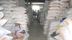 Gạo nhập kho tại chợ đầu mối Bà Đắc, huyện Cái Bè, tỉnh Tiền Giang. Ảnh minh họa: Trung Chánh