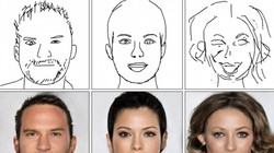 Hệ thống DeepFaceDrawing cho phép tạo ra hình ảnh gương mặt người giống thật, sắc nét từ bản vẽ.