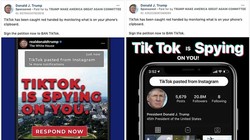Quảng cáo kêu gọi tẩy chay của đội ngũ Trump trên Facebook.