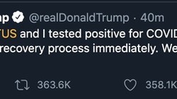 Bài đăng của ông Trump nhận hàng trăm nghìn lượt tương tác.