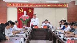 Đoàn công tác Bộ Thông tin và Truyền thông làm việc với Ban Thường vụ Thành uỷ TP Thanh Hoá