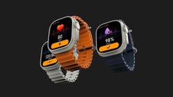 Pebble Cosmos Engage có thiết kế giống hệt Apple Watch Ultra, nhưng giá rẻ hơn rất nhiều (Ảnh: Pebble).