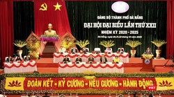 Quang cảnh Đại hội Đảng bộ TP Đà Nẵng khoá XXII nhiệm kỳ 2020-2025.