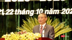 Ông Trương Quang Nghĩa – Uỷ viên Trung ương Đảng, Bí thư Thành uỷ Đà Nẵng khoá XXI phát biểu tại Đại hội đại biểu Đảng bộ TP Đà Nẵng lần thứ XXII, nhiệm kỳ 2020-2025 