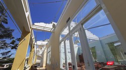 Một lớp học trên địa bàn huyện Tư Nghĩa, Quảng Ngãi bị bão số 9 đánh sập