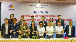 Quang cảnh buổi ký kết hợp tác giữa Sở Du lịch Đà Nẵng và UBND các quận, huyện