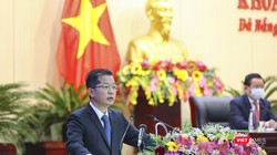 Ông Nguyễn Văn Quảng - Bí thư Thành ủy Đà Nẵng phát biểu tại kỳ họp thứ 16, HĐND TP Đà Nẵng khóa IX, nhiệm kỳ 2016-2021.