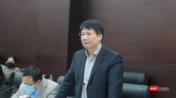 Thứ trưởng Bộ Y tế Trương Quốc Cường - Phó trưởng Ban Chỉ đạo Quốc gia phòng, chống dịch COVID-19 phát biểu tại buổi làm việc với TP Đà Nẵng