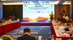 Quang cảnh Tọa đàm "Giải pháp khôi phục và phát triển du lịch TP Đà Nẵng năm 2021" do Sở Du lịch Đà Nẵng phối hợp với Quỹ Xúc tiến Phát triển Du lịch TP tổ chức vừa diễn ra sáng ngày 1/4