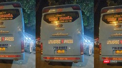 Xe khách mang BKS 76B-010.22 (nhà xe Chín Nghĩa) do tài xế Nguyễn Quốc Tuấn điều khiển bị tạm giữ tại cơ quan công an