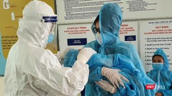 Bệnh nhân mắc COVID-19 thứ 3619 (tên T.L.A, 6 tháng tuổi, trú Đà Nẵng) tại buổi xuất viện