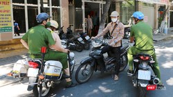 Lực lượng CSGT phối hợp với các lực lượng tuần tra, xử lý phương tiện vi phạm