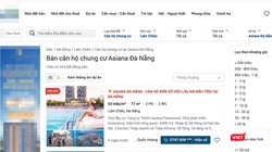Bất chấp dự án Khu căn hộ Asiana chưa đủ điều kiện, các trang web vẫn rao bán