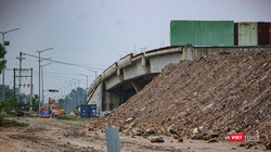 Một góc tuyến đường vành đai phía Tây TP Đà Nẵng đang thi công dở dang