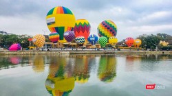 Khinh khí cầu được thả lên trên bầu trời phố cổ Hội An