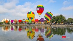 Một góc Hội An trong lễ hội khinh khí cầu