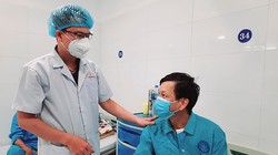 Bệnh nhân L. hồi phục sau khi đặt máy rung tim tự động dự phòng(ảnh bệnh viện cung cấp).