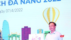 Ông Phạm Văn Thủy - Phó Tổng cục trưởng Tổng cục Du lịch phát biểu tại buổi họp báo công bố Chương trình kích cầu du lịch Đà Nẵng 2022