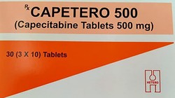 Thuốc viên nén bao phim Capetero 500 (Capecitabine 500mg) (ảnh skds)